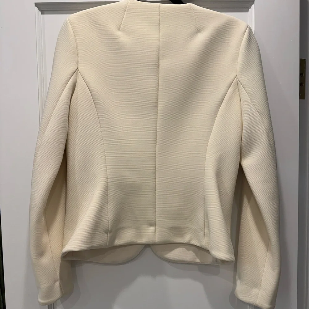 Veronica Beard Ivory Blazer with Silver Buttons - Picture 2 of 5